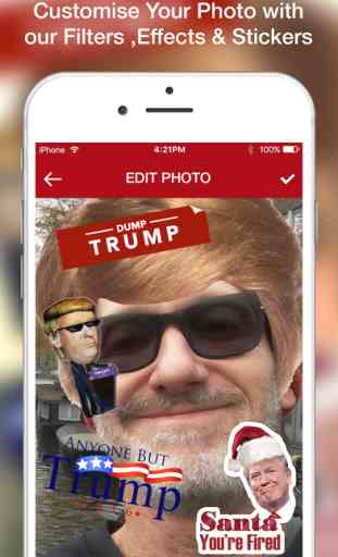 Trump - Donald Trump Stickers Photo Editor to Support Your 2016 Presidential Candidate 2