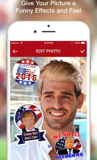Trump - Donald Trump Stickers Photo Editor to Support Your 2016 Presidential Candidate 3
