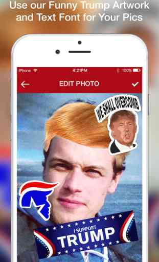 Trump - Donald Trump Stickers Photo Editor to Support Your 2016 Presidential Candidate 4