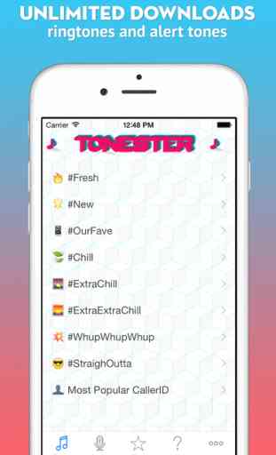 Tonester - Download ringtones and alert sounds for iPhone 1