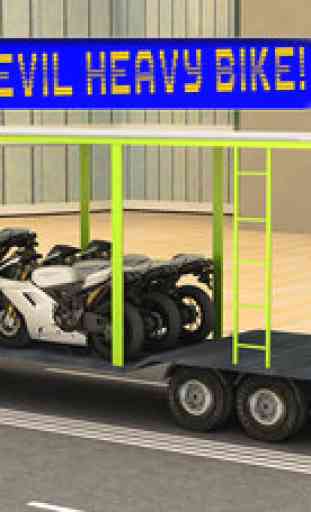 Transport Truck Driver Motorcycle Cargo Simulator 3D 4