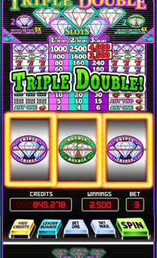 Triple Double Slots - Classic Diamond Slot Machine 1