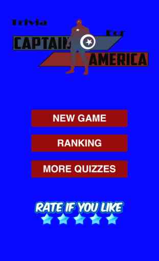 Trivia for Captain America - Super Hero Free Quiz 1