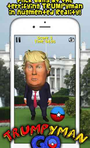 TRUMP-yman GO! Bounce balls at him in augmented reality! 2