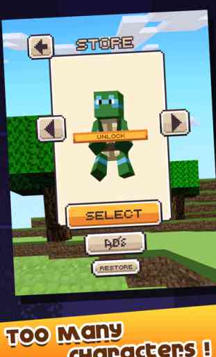 Turtle Ninja Dash - Pixel World Ninja Moves 4