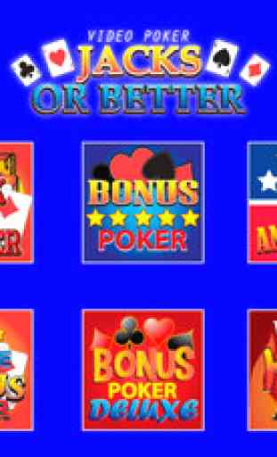 Video Poke Jacks or Better Las Vegas Casino Style Card Games 4