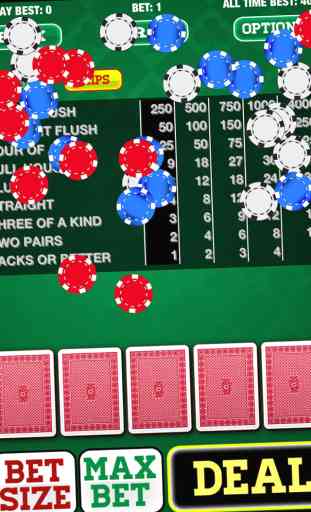 Video Poker: 6 Free Casino Card Games with Jacks or Better, Double Bonus, Acey Deucey, Ace & Faces, Super Aces, and All American for Gambling Fun! 1