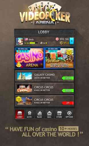Video Poker Arena - Play 5 Cards of Vegas Casino with Multiplayers,get Bonus Chips for FREE! 2
