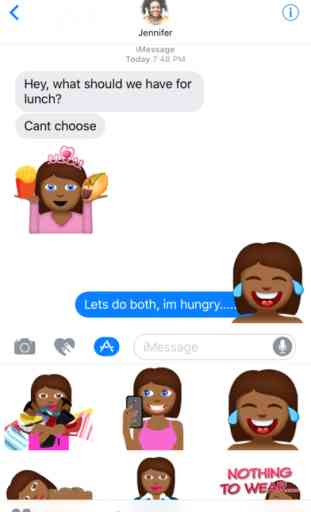 Tyra – Sassy Emoji Stickers for Women on iMessage 1