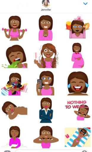 Tyra – Sassy Emoji Stickers for Women on iMessage 2