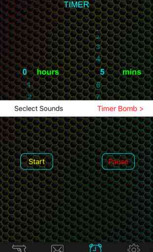 Weapon & Gun Sound Effects Button Free - Share Explosion Sounds via SMS & Timer Alert Plus 3
