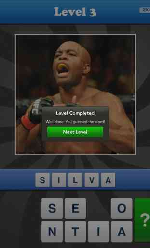 Who's the Fighter? Free MMA Sport Word Pic Quiz Game! 2