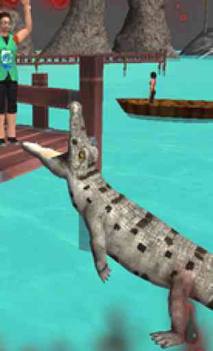 Wild Hungry Crocodile 3D. Swamp Aligator Attack in WildLife Simulator 2016 2