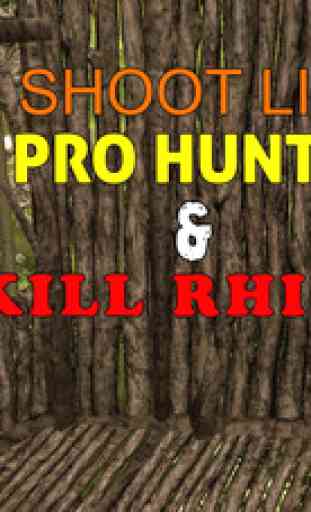 Wild Rhino Hunter Simulator – Hunt down animals in this jungle shooting simulation game 1