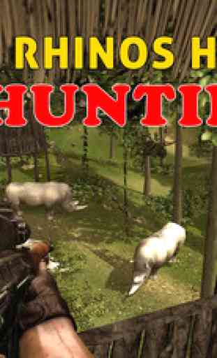Wild Rhino Hunter Simulator – Hunt down animals in this jungle shooting simulation game 2