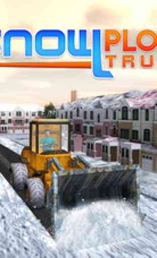 Winter Snow Plow Truck Simulator 3D – Real Excavator Crane Simulation Game 1