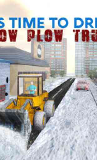 Winter Snow Plow Truck Simulator 3D – Real Excavator Crane Simulation Game 3