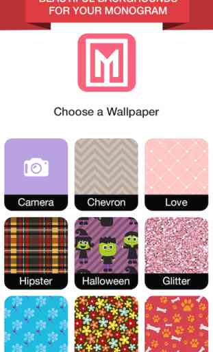 Wallpaper Maker- Make Your Own Wallpaper Monogram 1