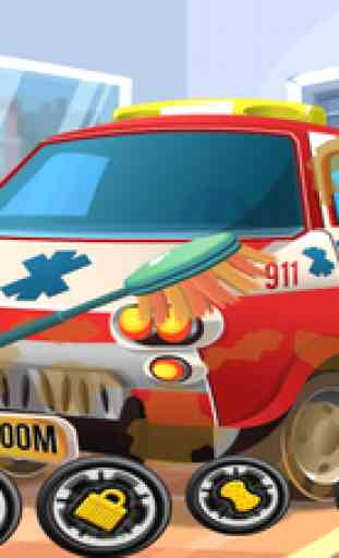Wash The Ambulance Car Skill Game 3