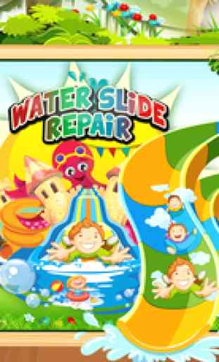 Water slide repair –Aqua amusement park dreamland 1