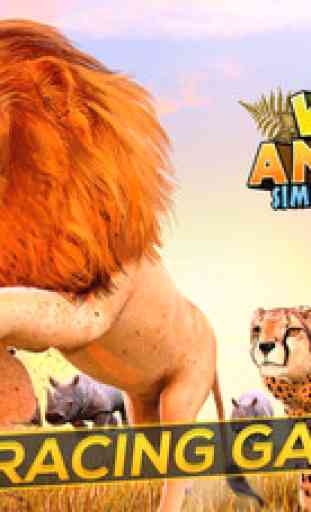 Wild Animal Simulator . Free Jungle Animals Racing 1