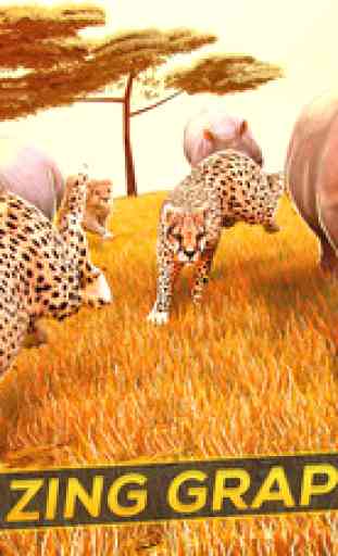 Wild Animal Simulator . Free Jungle Animals Racing 2