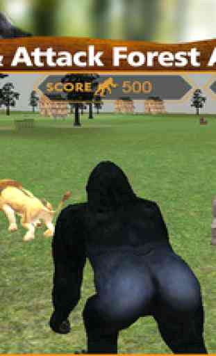 Wild Gorilla Attack Simulator 3D 2