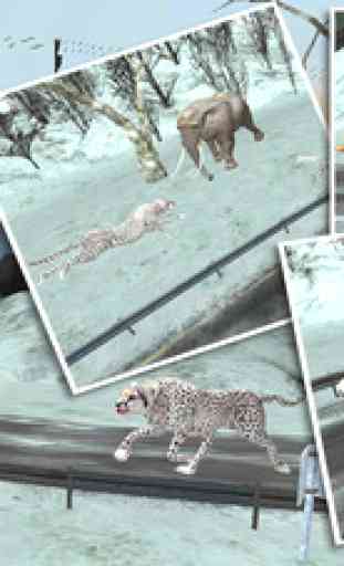 Wild Snow Leopard Simulator 3D 2