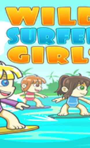 Wild Surfer Girls - Wet Tidal Wave of Fun Race Adventure 1