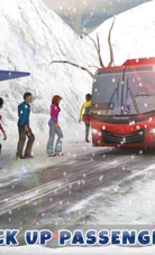 Winter City Off-road Hill Bus Driving Simulator 3D 3