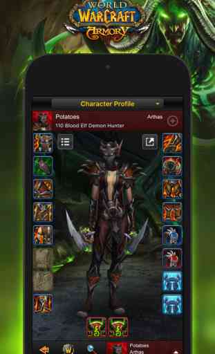 World of Warcraft Mobile Armory 1