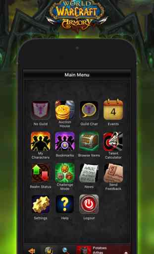 World of Warcraft Mobile Armory 3