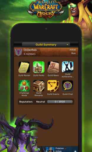 World of Warcraft Mobile Armory 4