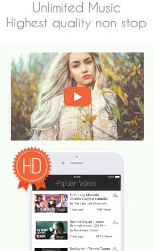 Wouptube - HD Free Music Video Player for Youtube 1
