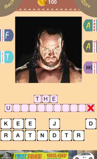 Wrestling Mania : Guess The Wrestler Celebrities Word Quiz Edition 1