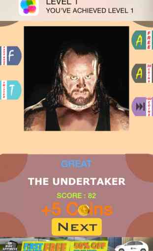 Wrestling Mania : Guess The Wrestler Celebrities Word Quiz Edition 2