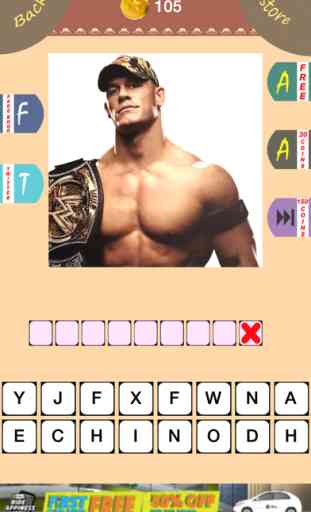 Wrestling Mania : Guess The Wrestler Celebrities Word Quiz Edition 3