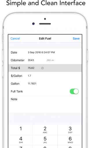 Car Fuel Log - MPG Record and Gas Tracker 3