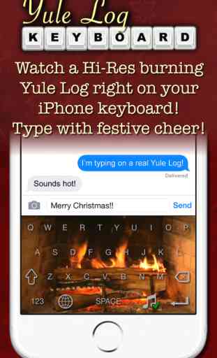 Yule Log Keyboard - Merry Christmas Typing! 1
