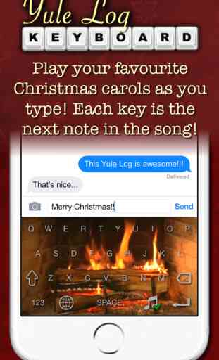 Yule Log Keyboard - Merry Christmas Typing! 2