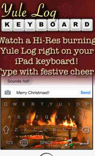Yule Log Keyboard - Merry Christmas Typing! 3