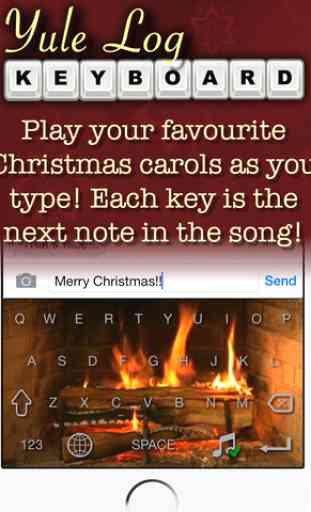 Yule Log Keyboard - Merry Christmas Typing! 4