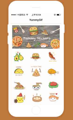 Yummy Sticker - GIF Emoji for iMessage Free 1