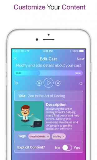 ZCast - Podcast From Your Phone! Record and Share! 4