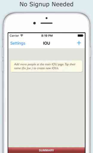 IOU (I Owe You) App - Track people who owes you money 1