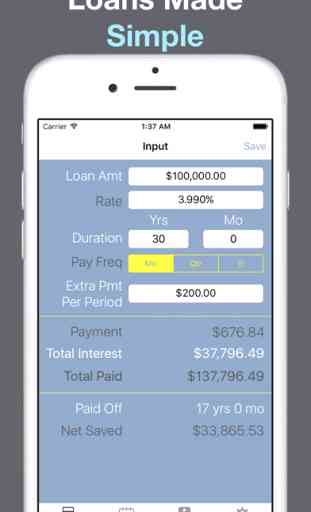 Loan Calculator - Amortization For Auto, Home, and Credit Card Bank Loans 1
