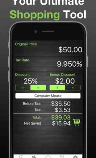 Discount Calculator With Shopping List, Coupons Reminders & Sales Tax Guide 2