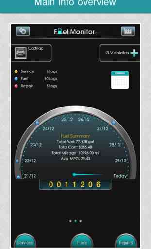 Fuel Monitor Pro - MPG, Car Repair and Service Log 1