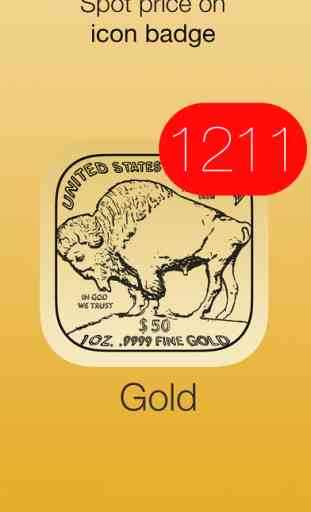 Gold Price - with badge value, widget & watch app 4