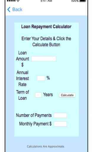 Loan Repayment Calculator App 2